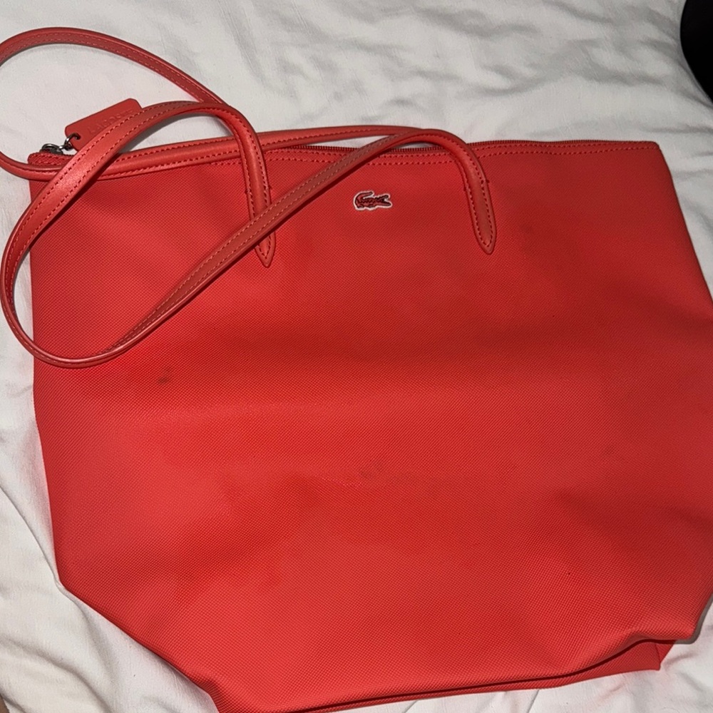 Lacoste Women's Red Tote Bag